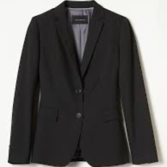 Banana Republic Women's Long & Lean Black Blazer Suit Jacket Petite 10P NEW. 776 - Picture 1 of 9